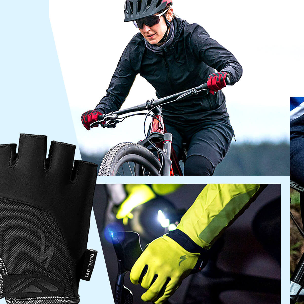 cycling over gloves