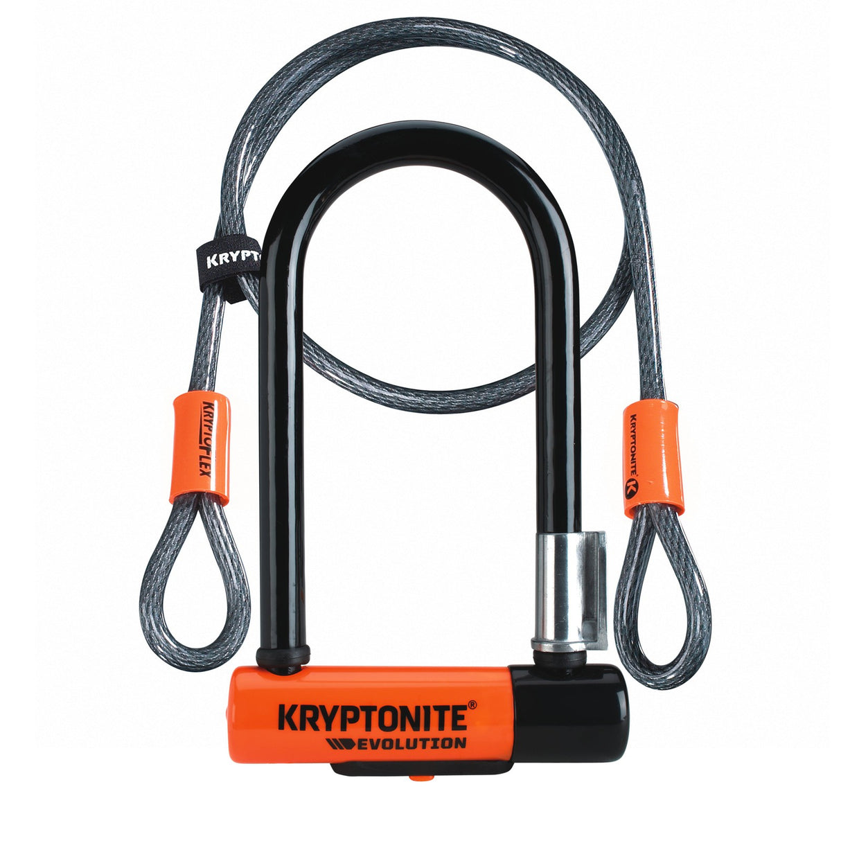 Kryptonite Evolution Mini 7 DD U-Lock 83x178mm/13mm +120cm Cable Orange
