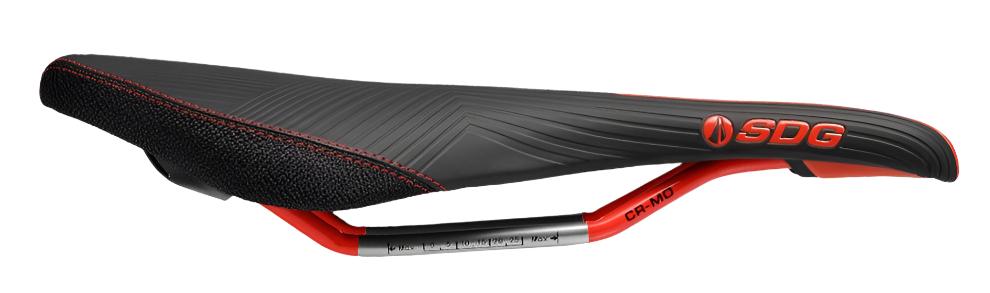 SDG Duster Mtn Cro-Mo Performance Saddle Black / Red