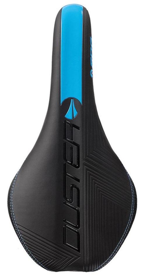 SDG Duster Mtn Cro-Mo Performance Saddle Black / Cyan