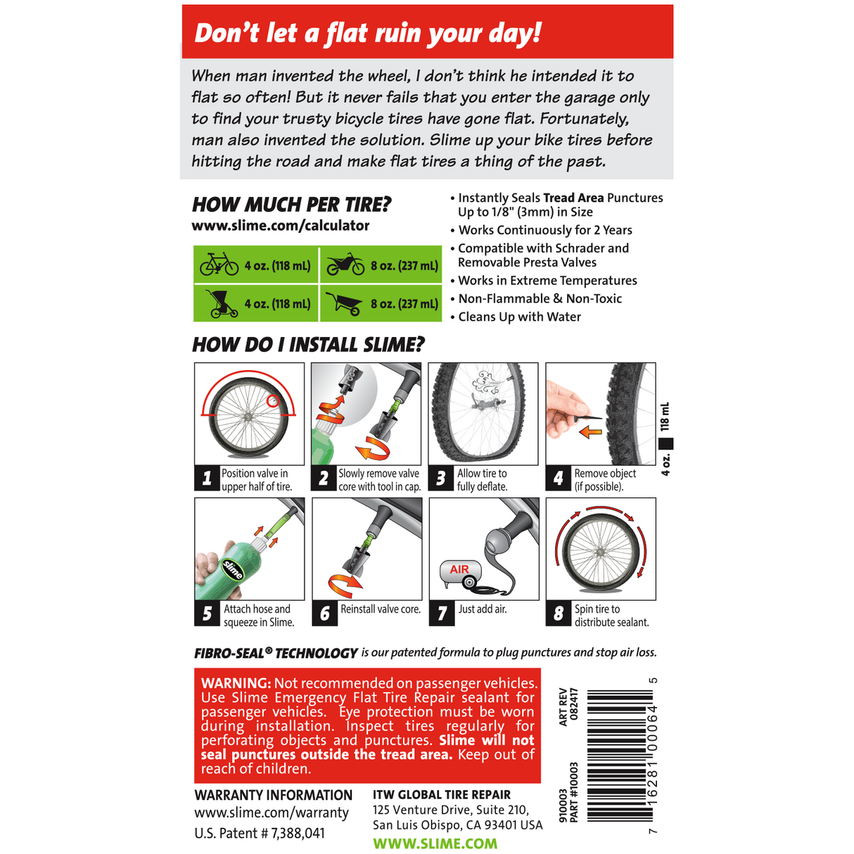 Slime Tube Sealant 473ml