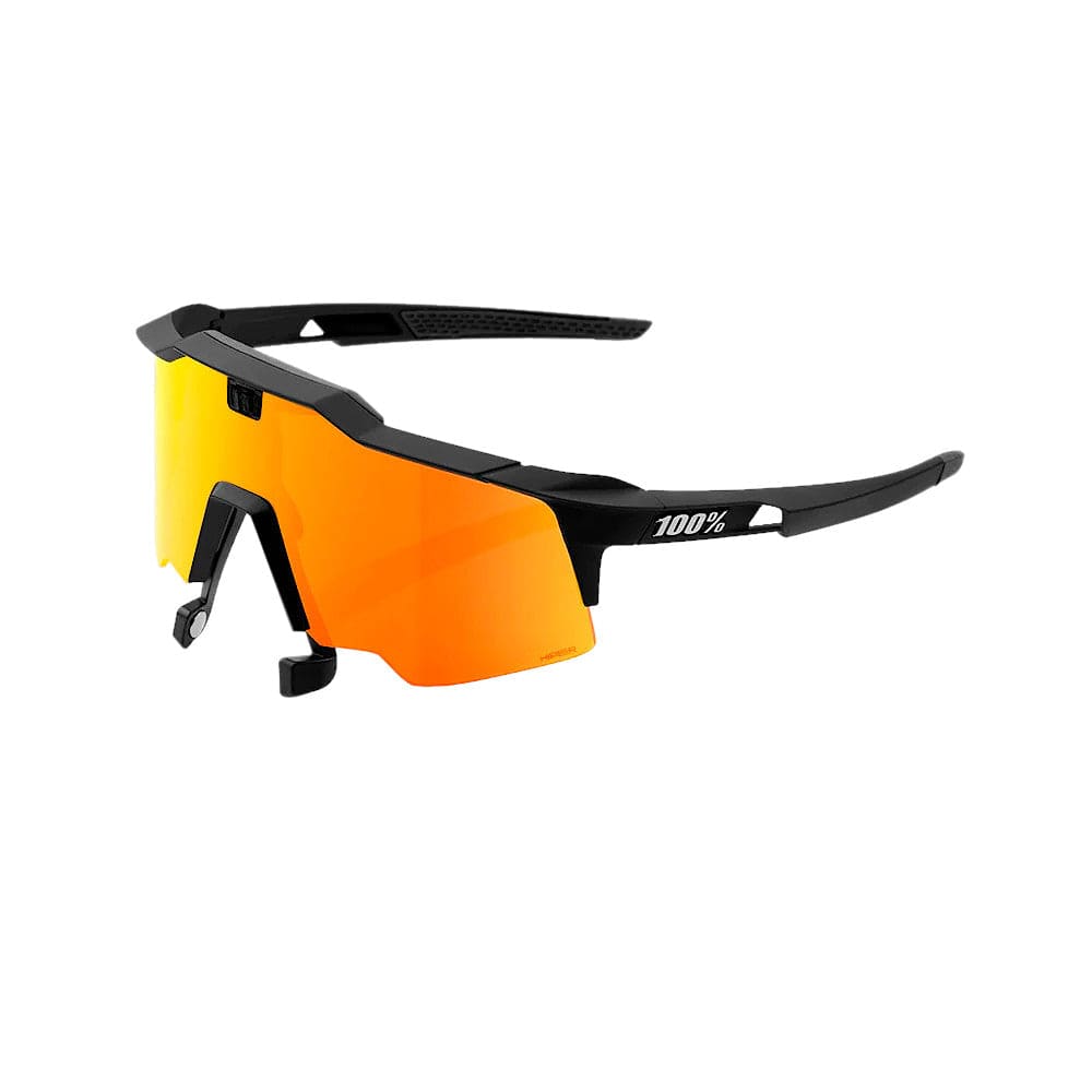 100 Percent Speedcraft Air Sunglasses Black/HiPER Red Mirror Lens