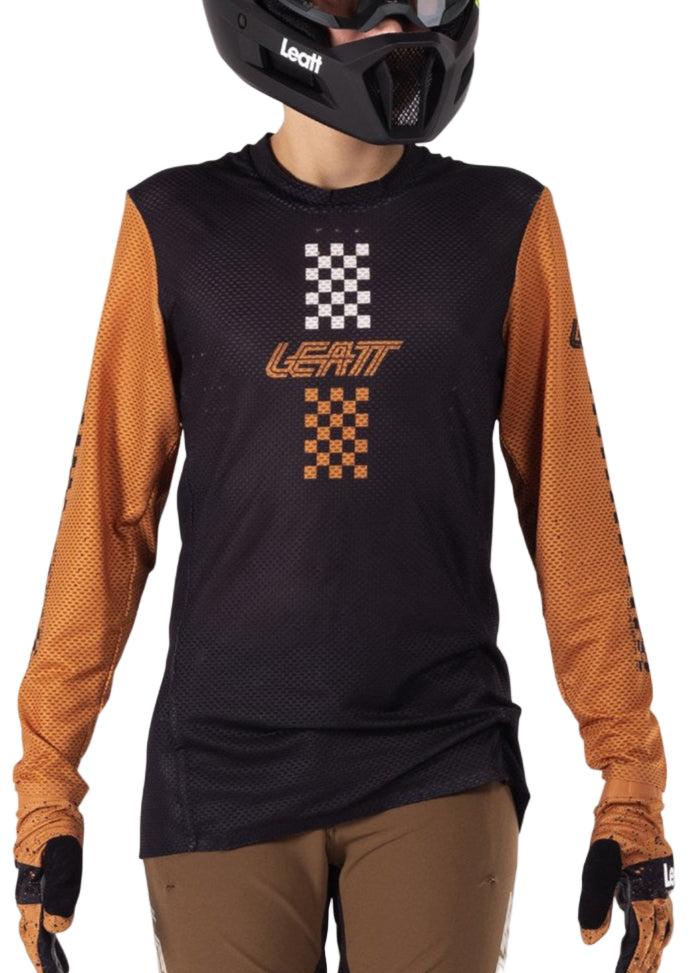 Leatt MTB Gravity 4.0 Junior Jersey Rust FRONT