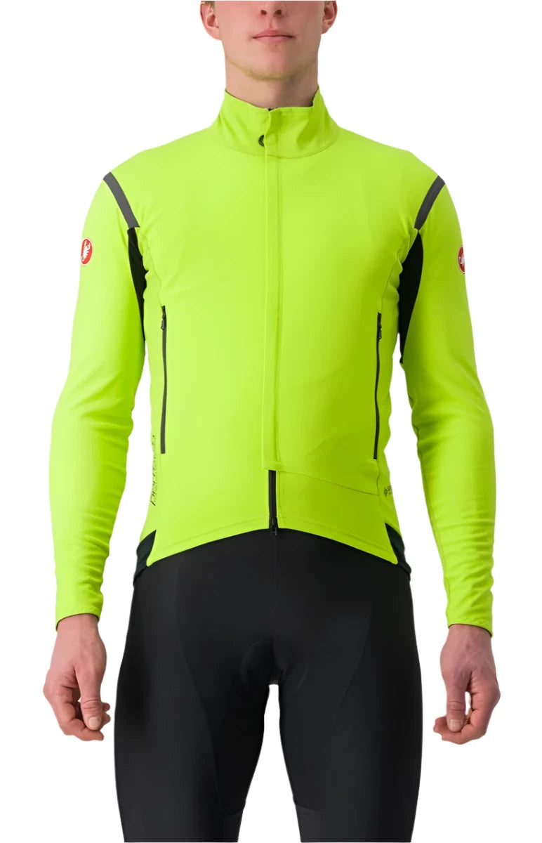 CASTELLI PERFETTO RoS 2 JACKET ELECTRIC LIME/DARK GRAY FRONT