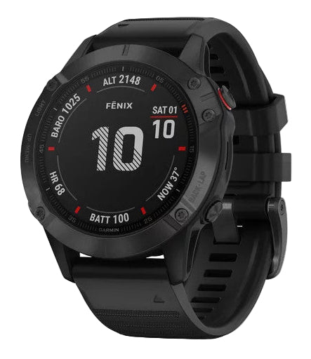 Garmin Fenix 6 Pro Black Smartwatch with Black Band