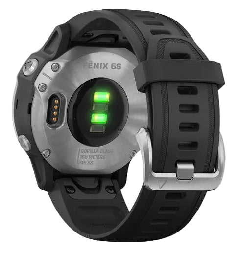 Garmin Fenix 6S Silver Black Band Watch