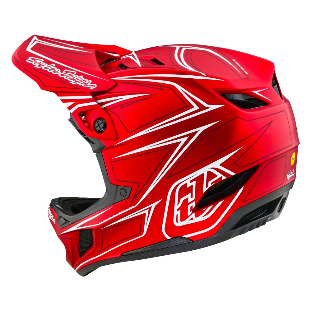 Troy Lee Designs 24.1 D4 Composite AS Helmet MIPS Pinned Light Red