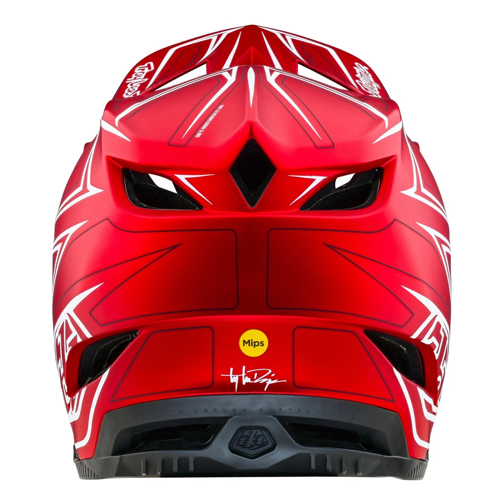Troy Lee Designs 24.1 D4 Composite AS Helmet MIPS Pinned Light Red