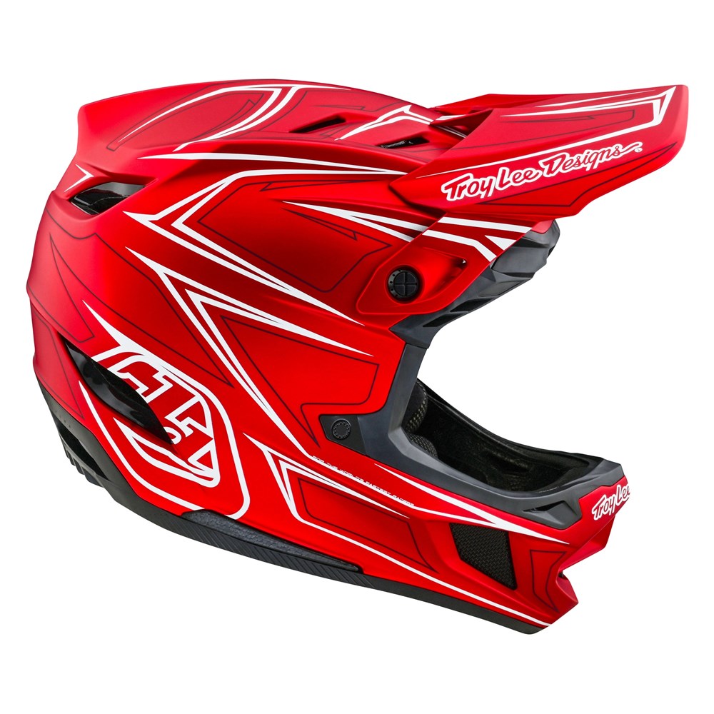 Troy Lee Designs 24.1 D4 Composite AS Helmet MIPS Pinned Light Red