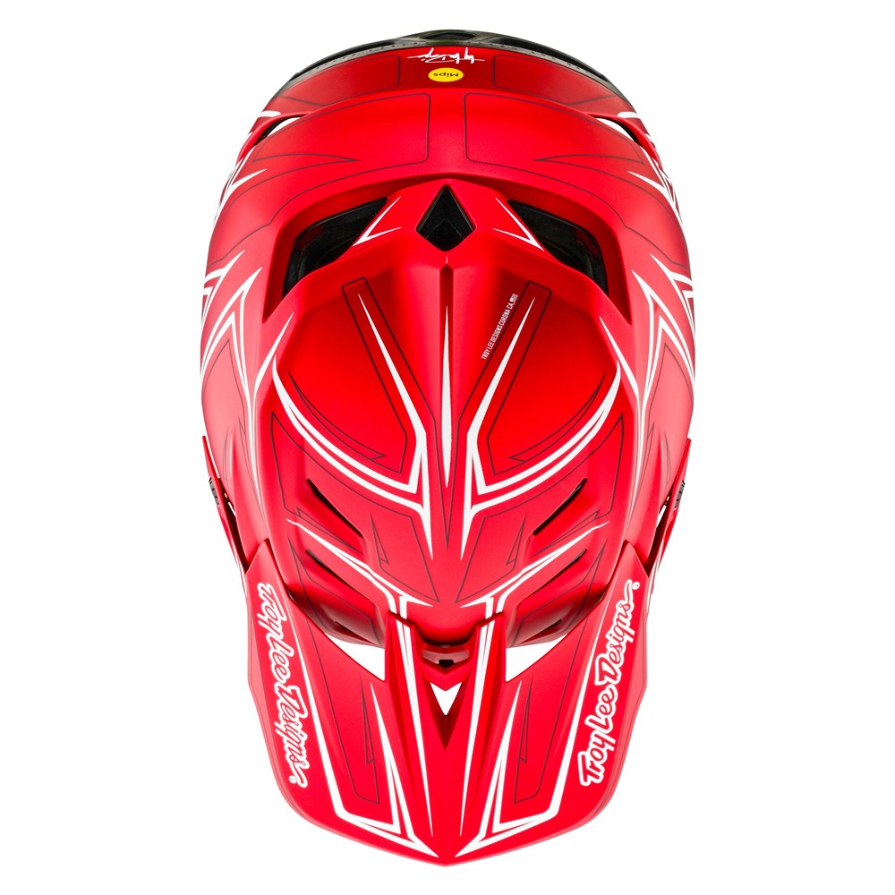 Troy Lee Designs 24.1 D4 Composite AS Helmet MIPS Pinned Light Red