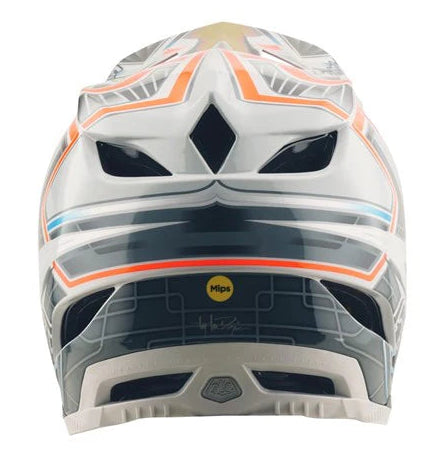 Troy Lee Designs D4 Composite Helmet MIPS 25.2 Lowrider Grey