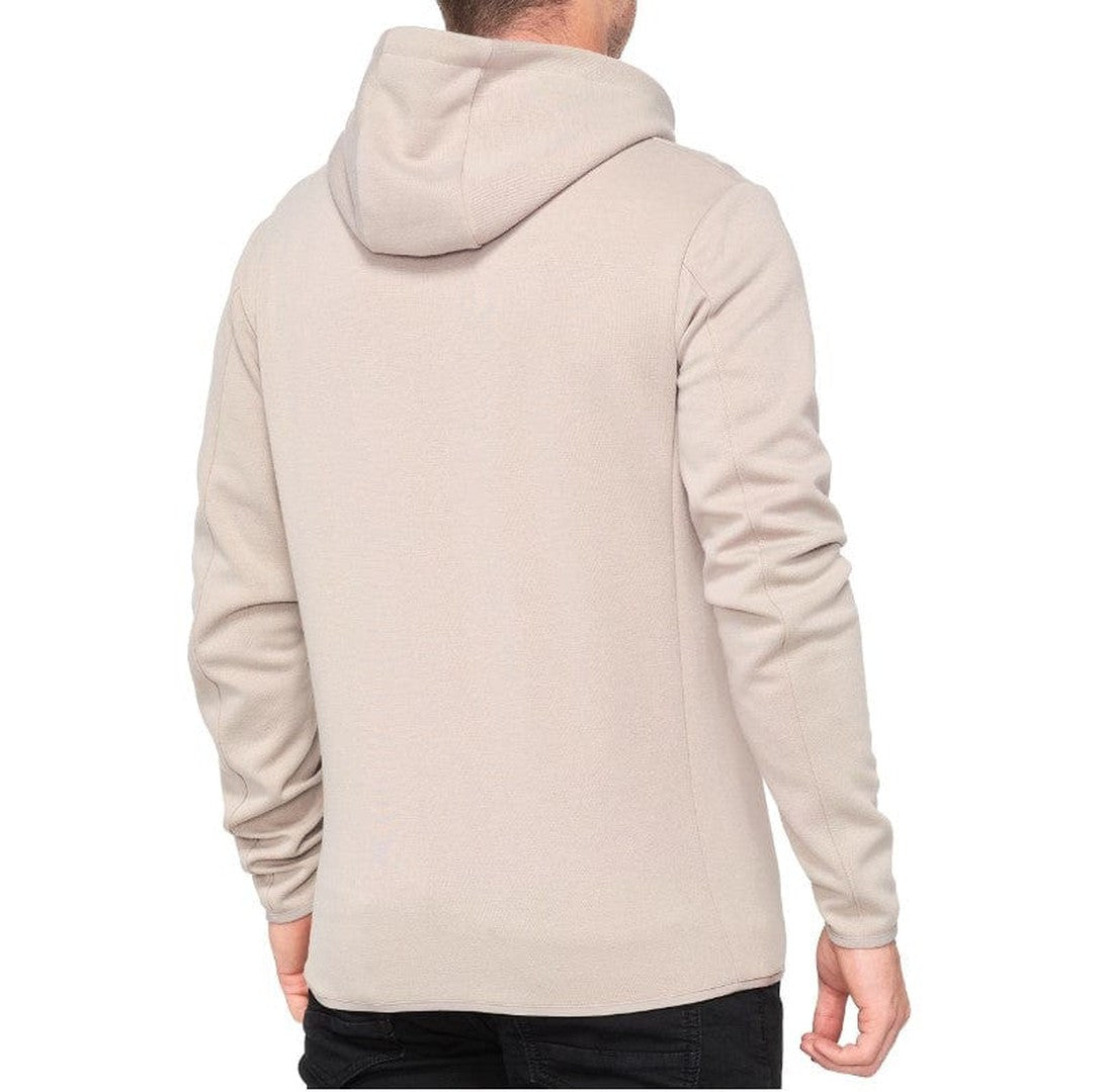 100 Percent VICEROY Zip Tech Fleece Hoodie Warm Grey Crooze
