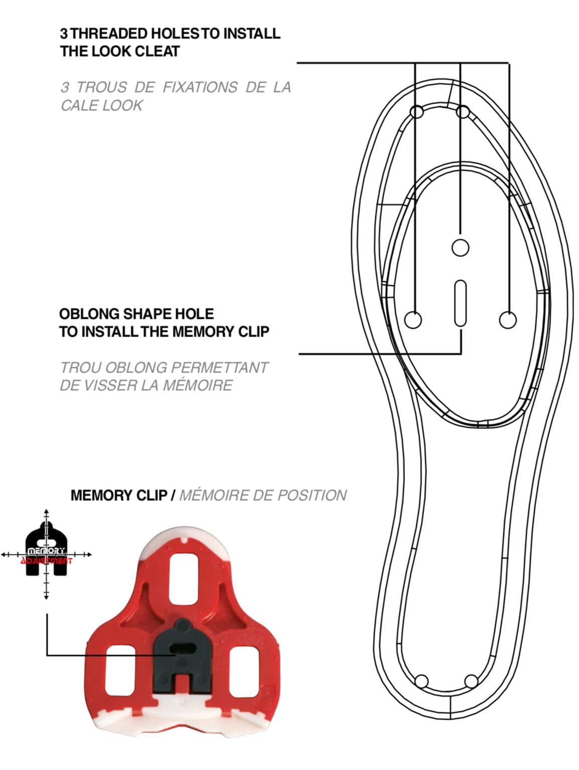 LOOK Keo Grip Cleats - Black 0 Degrees Float