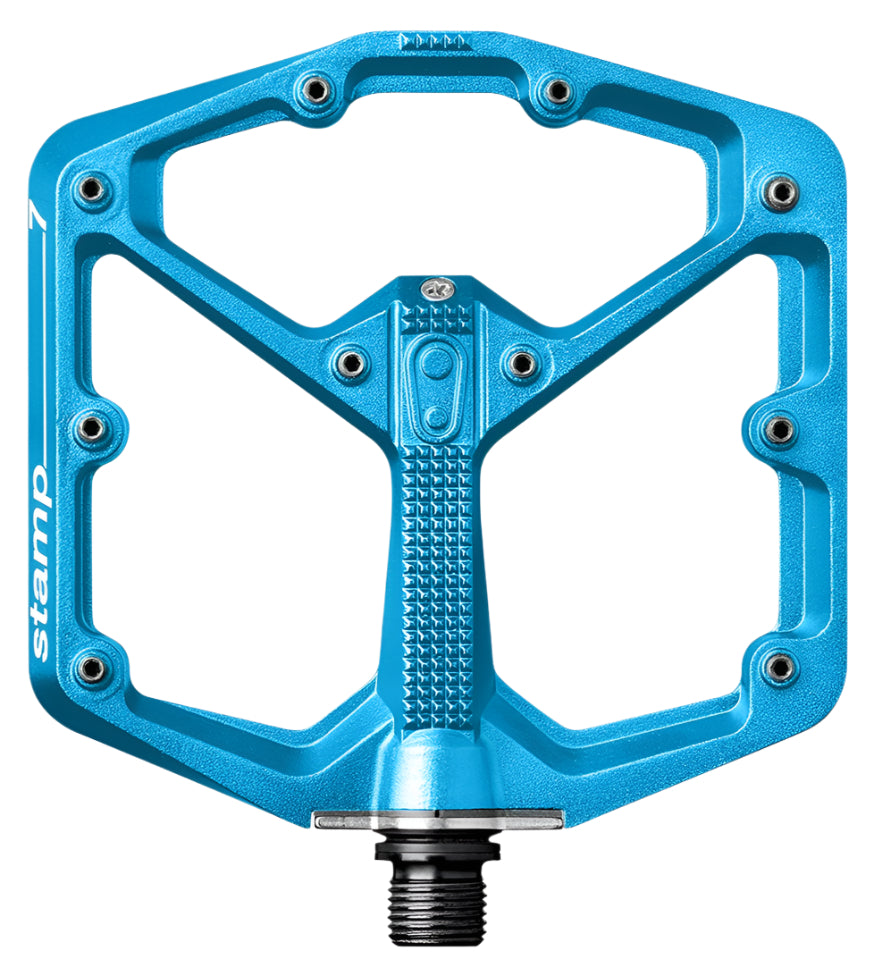 Crank Brothers PEDAL STAMP 7 LARGE ELECTRIC BLUE