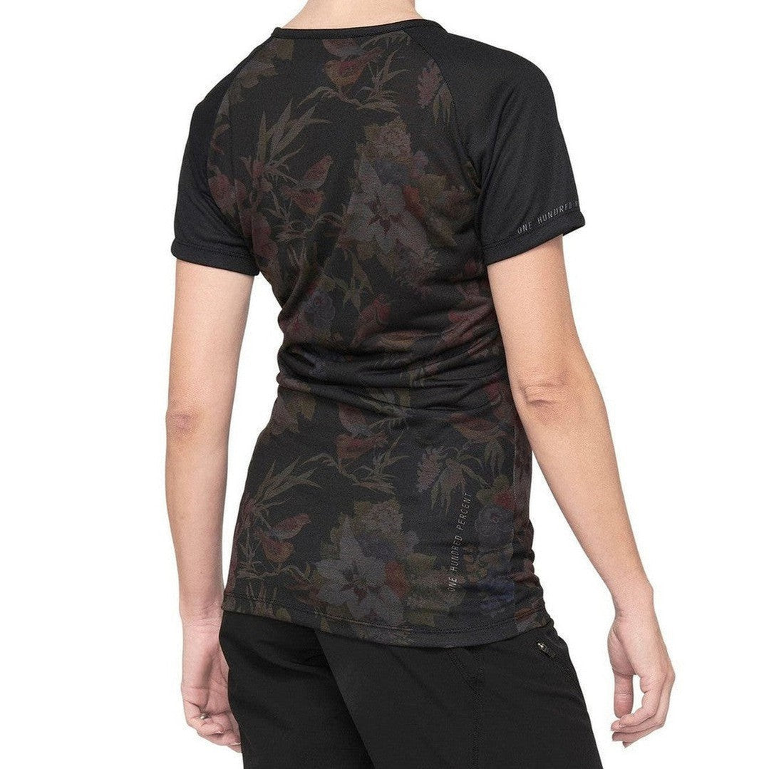 100 Percent AIRMATIC Women's Jersey Black Floral