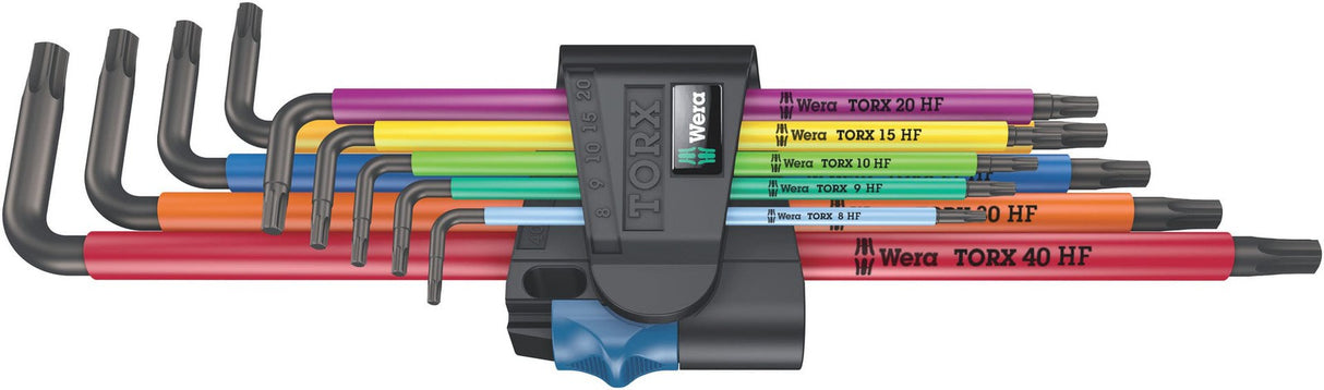 Wera 967/9 TORX XL Multicolour 1 L-Key Set w/Holding Function