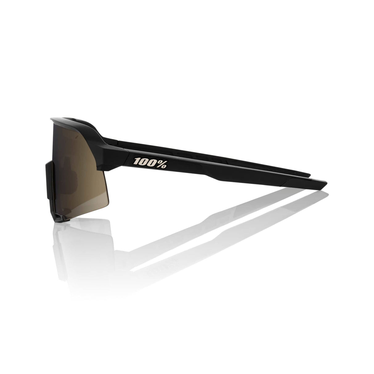 100 Percent Eyewear S3 - Soft Tact Black - Soft Gold Mirror