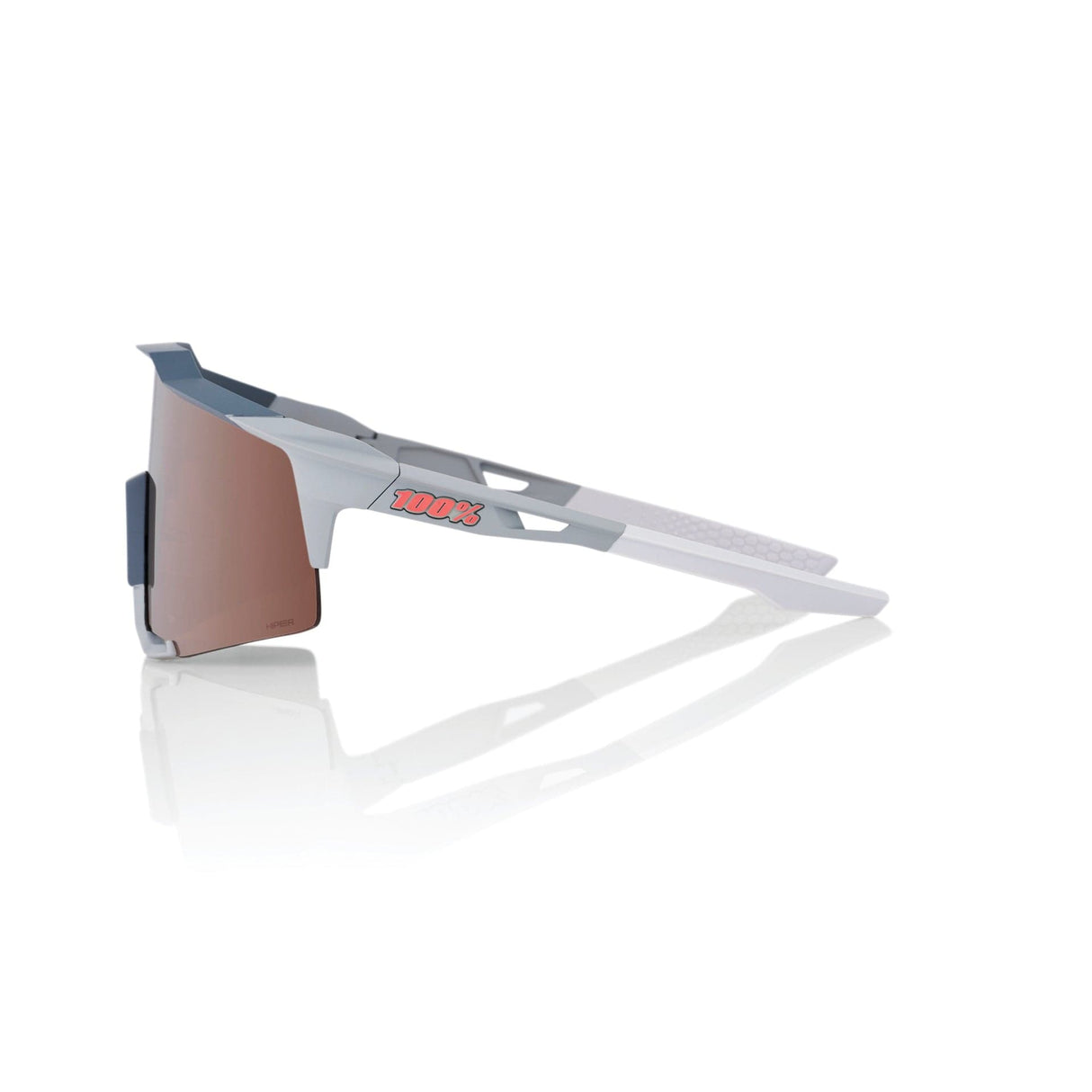 100 Percent Eyewear SPEEDCRAFT - Soft Tact Stone Grey - HiPER Crimson Silver