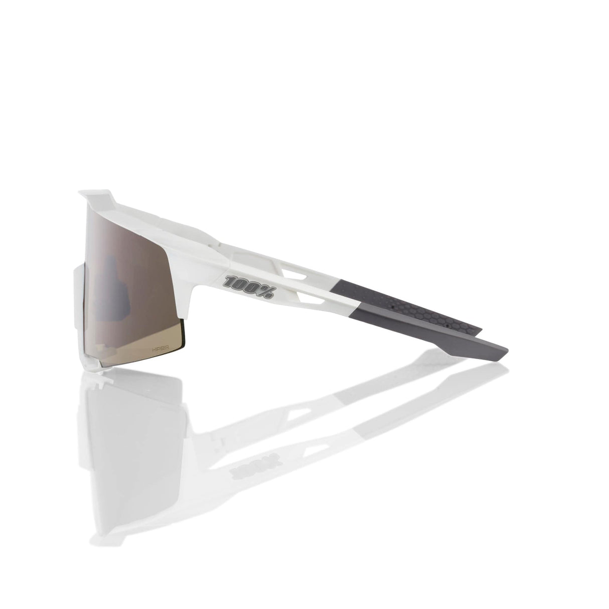 100 Percent Eyewear SPEEDCRAFT - Matte White - HiPER Silver Mirror