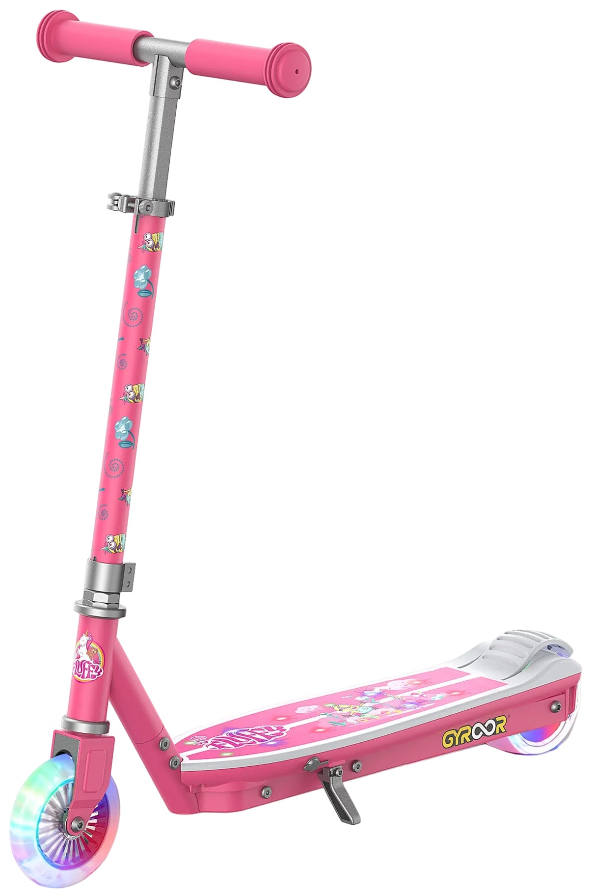 Gyroor Minions KS2 Electric Kids Scooter Pink