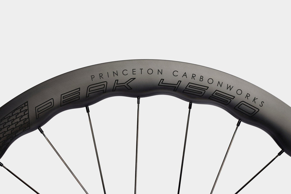 Princeton PEAK Rim Brake White Industries Shimano Carbon Wheelset Black