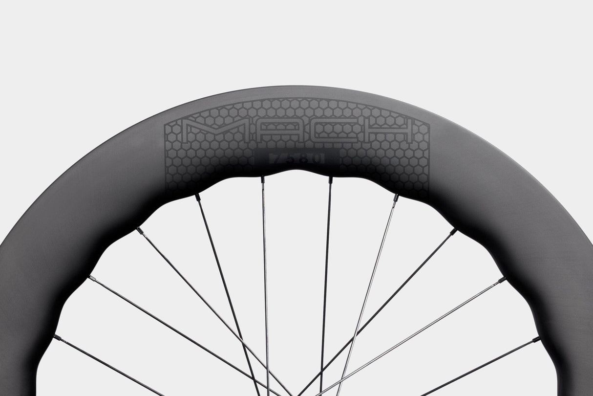 Princeton MACH 7580 Disc Brake White Industries Shimano Carbon Rear Wheel Black