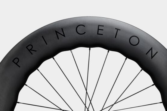 Princeton CODA 9590 Disc Brake White Industries Carbon Front Wheel Black