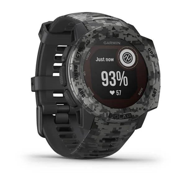 Garmin INSTINCT Solar GPS Watch - Camo Edition - Graphite