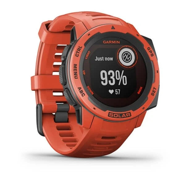Garmin INSTINCT Solar GPS Watch - Flame Red