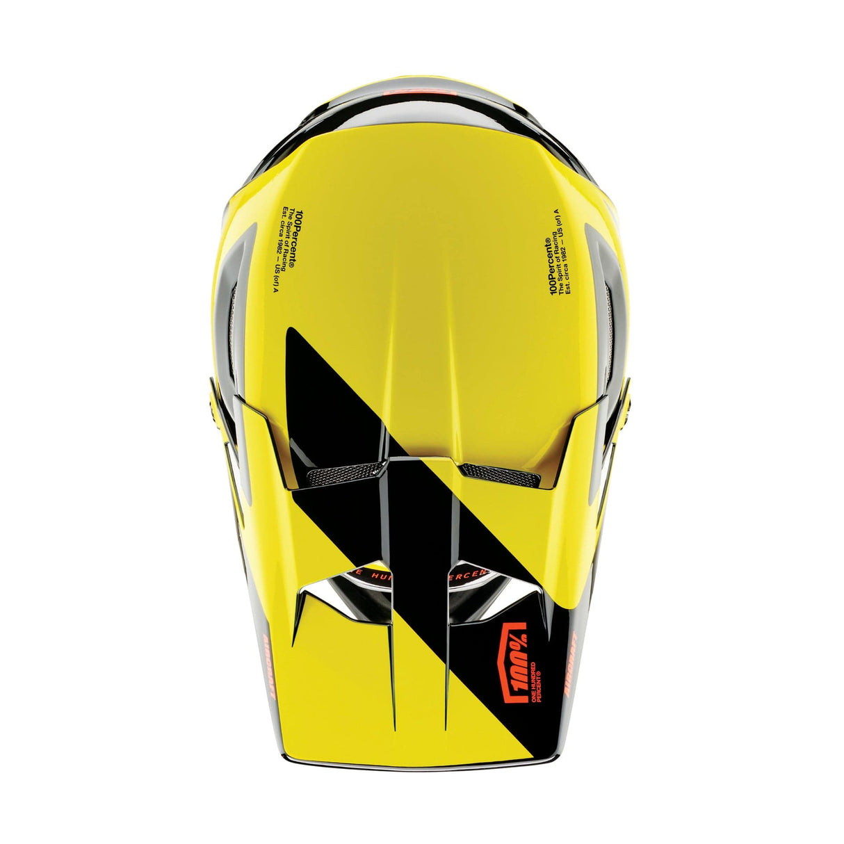 100 Percent AIRCRAFT COMPOSITE Helmet LTD Neon Yellow