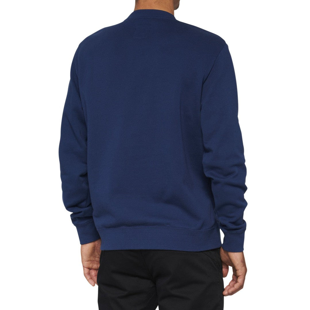 100 Percent ICON Pullover Crewneck Fleece Navy