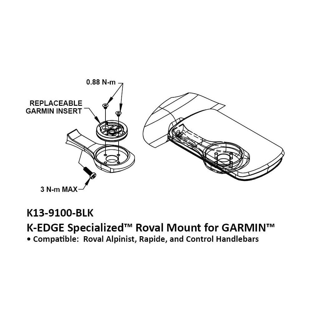 K-Edge Specialized Roval Mount For Garmin