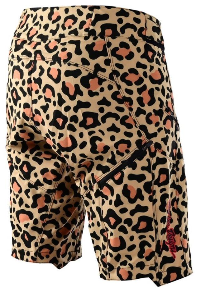 TROY LEE DESIGNS Womens LILIUM SHORTS SHELL - LEOPARD BRONZE BACK