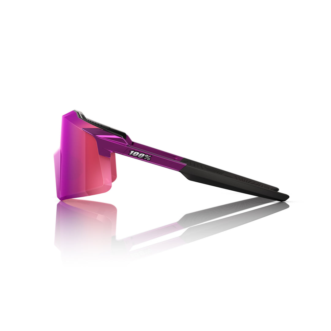 100 Percent Aerocraft Sunglasses - Gloss Purple Chrome/Purple Mirror