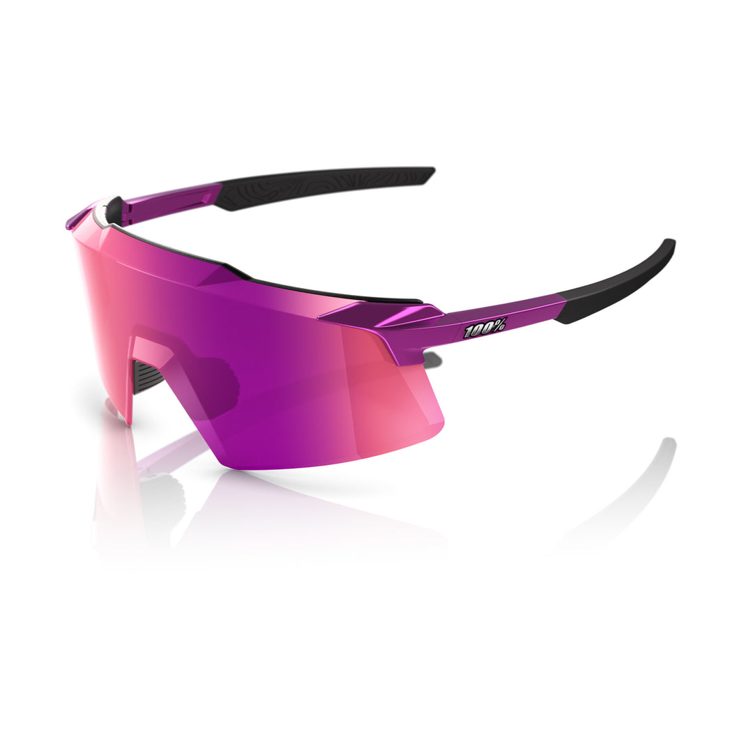100 Percent Aerocraft Sunglasses - Gloss Purple Chrome/Purple Mirror