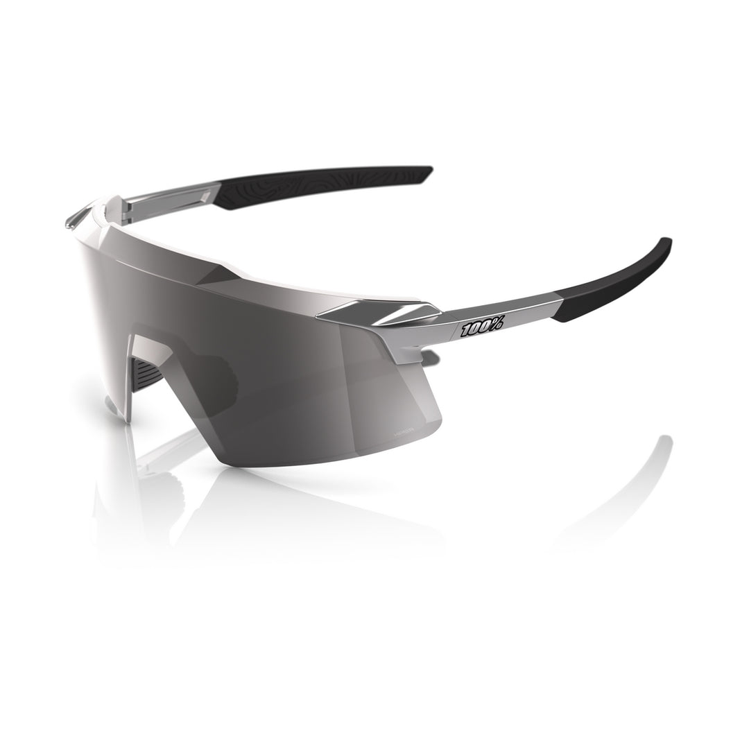 100 Percent Aerocraft Sunglasses - Gloss Black Chrome/HiPER Silver Chrome