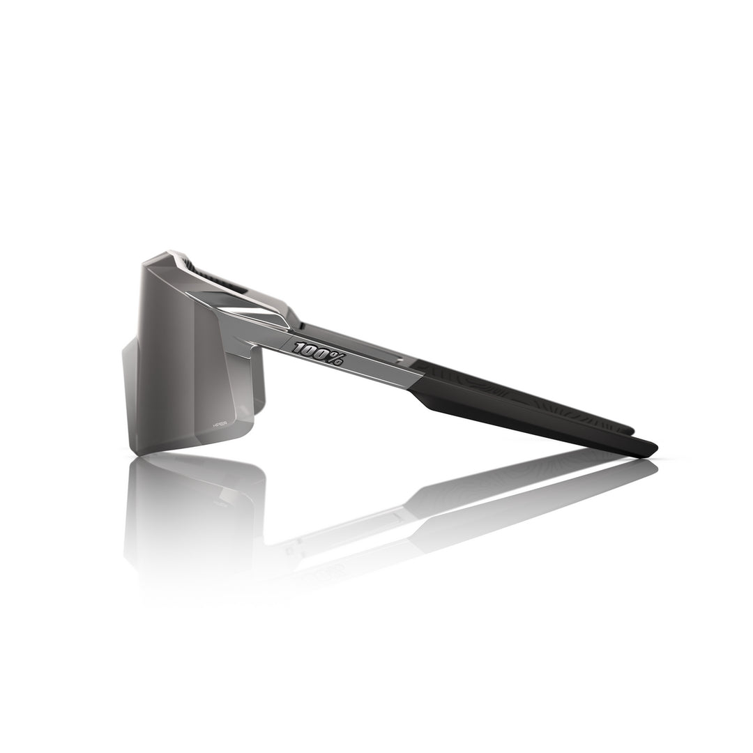 100 Percent Aerocraft Sunglasses - Gloss Black Chrome/HiPER Silver Chrome