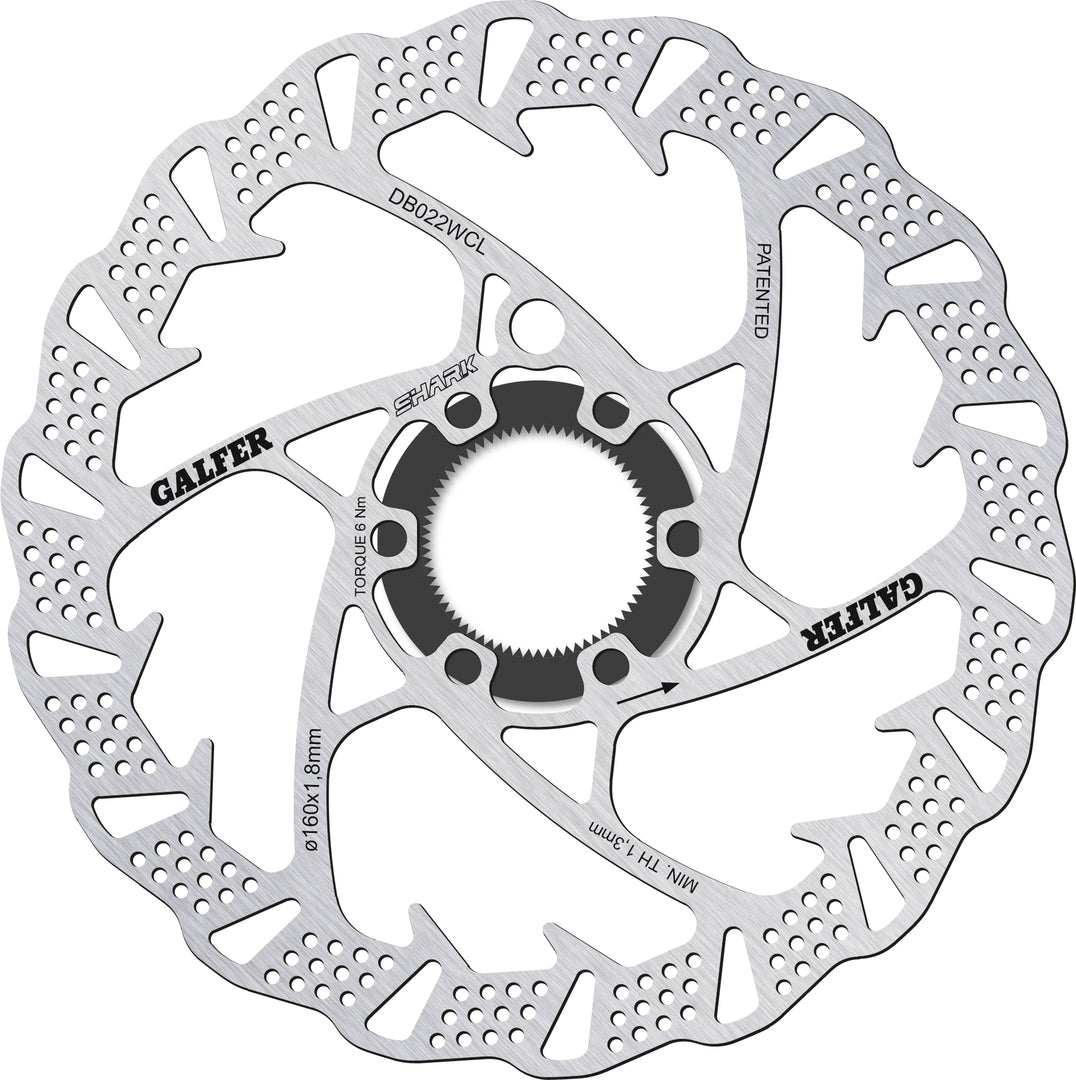 GALFER BIKE Fixed Disc Shark Centre-Lock 2.0mm