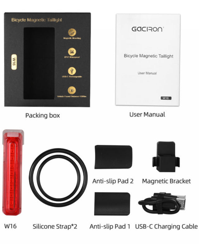Gaciron 30LM Rear Light w/Brake