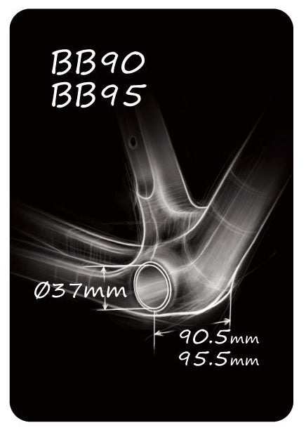 Token Ninja BB3724 Bottom Bracket for Trek BB90/95 Premium