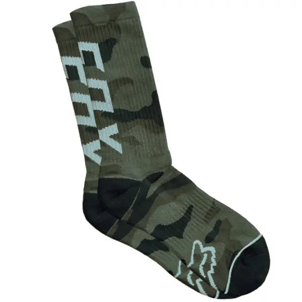 Fox CAMO CUSHIONED Crew Socks Green Camo