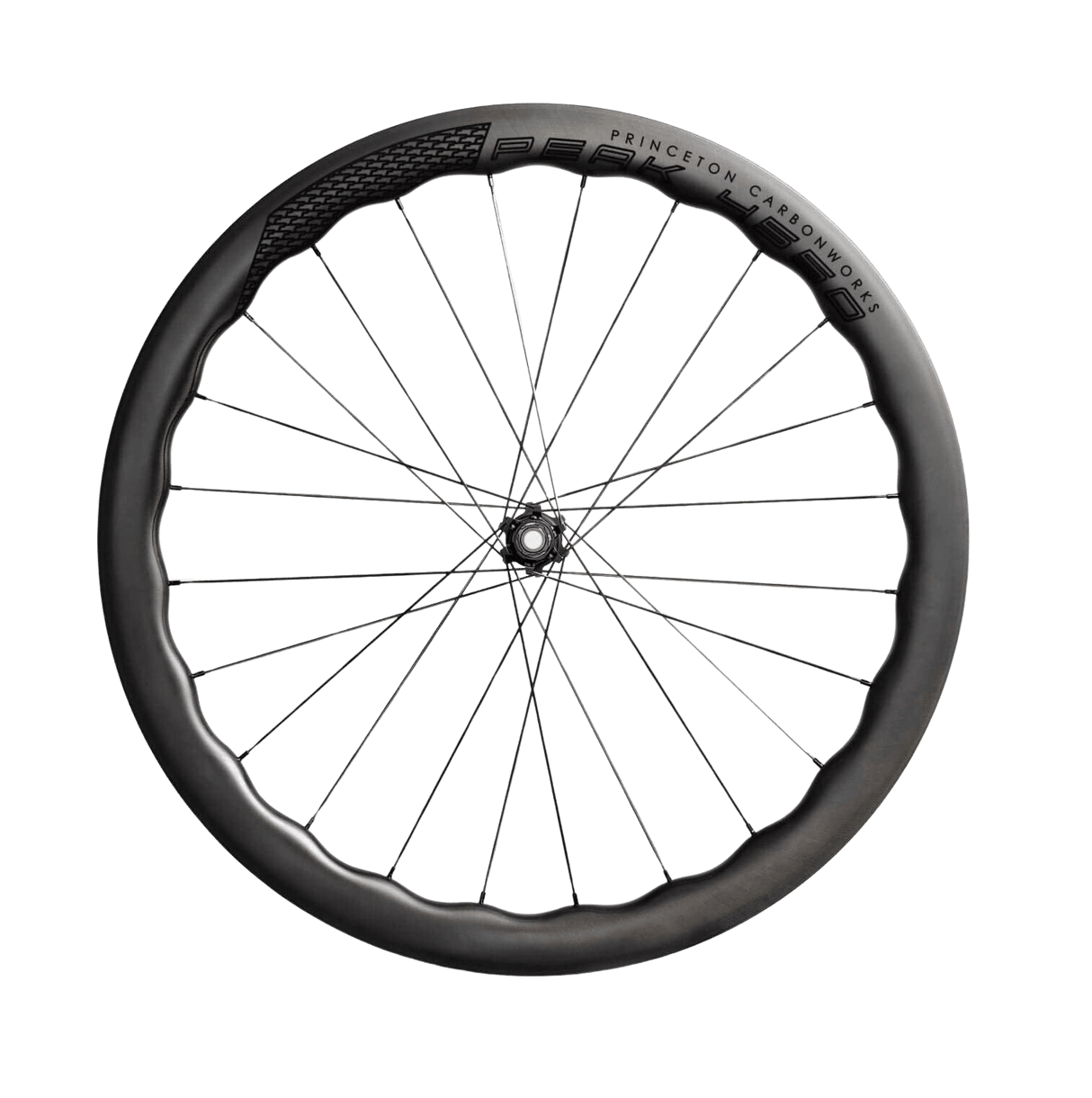Princeton PEAK Rim Brake White Industries Shimano Carbon Wheelset Black