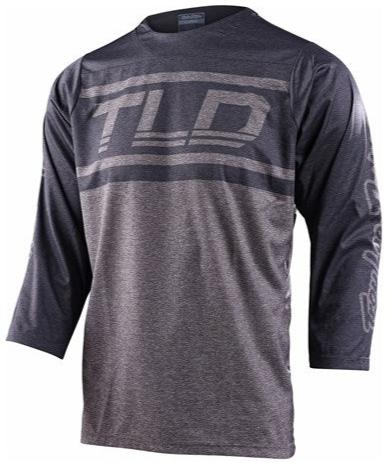 TLD RUCKUS 3/4 JERSEY BARS - GREY / GREY HEATHER FRONT