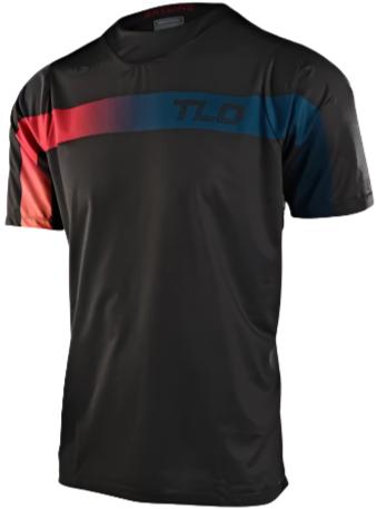 TLD SKYLINE SS JERSEY JET FUEL - CARBON FRONT