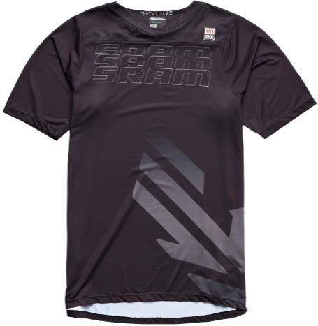 TROY LEE DESIGNS 24.1 SKYLINE SS JERSEY SRAM EAGLE ONE FIERY - BLACK FRONT