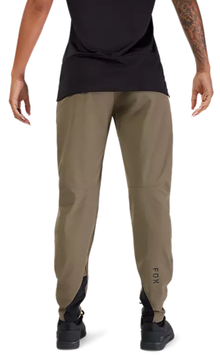 Fox Womens Ranger Pants Military Green BACK FACING MODEL