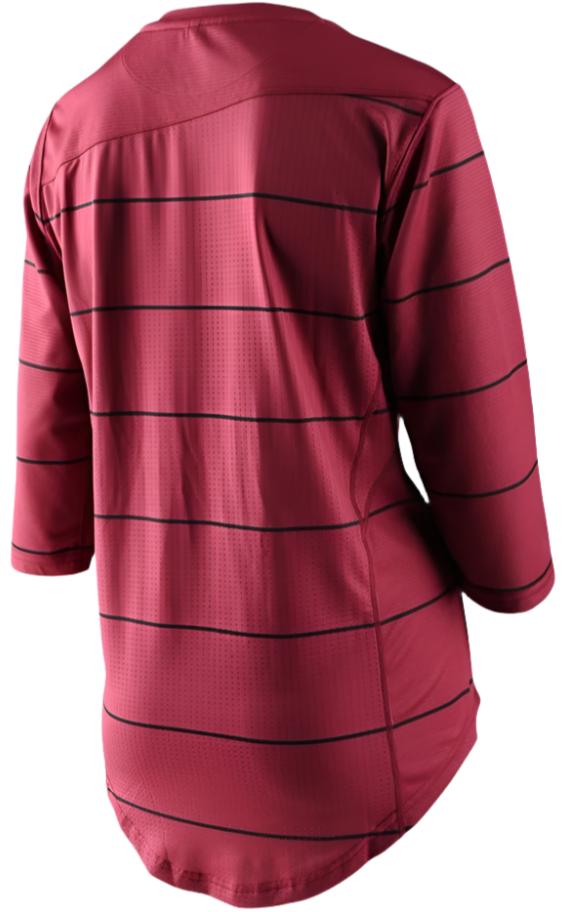 TROY LEE DESIGNS Womens MISCHIEF 3/4 JERSEY PINSTRIPE - ELDERBERRY BACK
