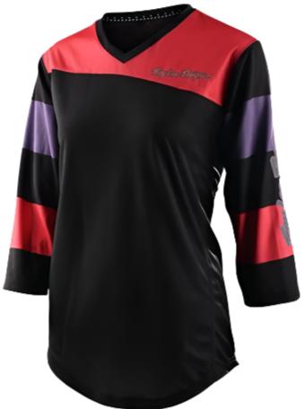 TROY LEE DESIGNS Womens MISCHIEF 3/4 JERSEY RUGBY - FIRECRACKER FRONT
