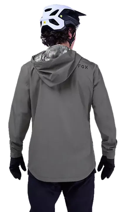Fox Ranger Water Jacket Pewter BACK FACING MODEL