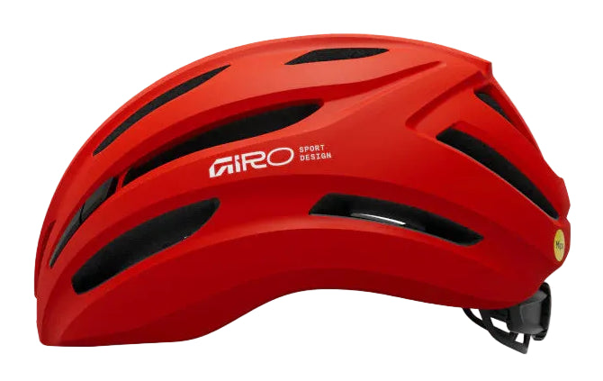 Giro Isode MIPS II Road Cycling Helmet - Matte Flame Red